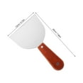 thumbnail image 2 of Homoyoyo Stainless Steel Hamburger Spatula for Kitchen Use with Nonstick Surface and Easy Operation for Grilling 10.5 inch Silver, 2 of 7