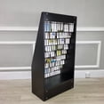 thumbnail image 4 of FixtureDisplays® Literature Rack Brochure Holder Leaflet Coupon Stand Greeting Card Rack 9 tier 45 facing Travel Information Kiosk Easy Assembly Video in Description 1453 Black, 4 of 12