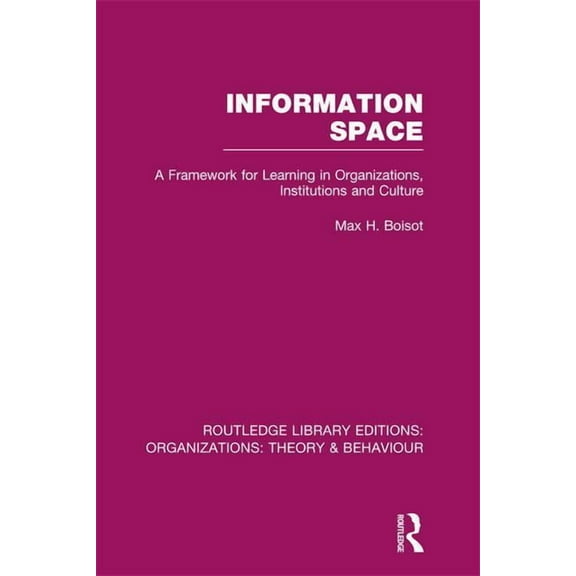 Routledge Library Editions: Organization Information Space (RLE: Organizations), (Paperback)