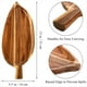 thumbnail image 3 of 2 Platos de Madera para Servir, Bandejas para Servir Alimentos en Forma de Hoja de 13 Pulgadas X 5,5 Pulgadas para Entretenimiento, Tabla Pequeña para Quesos, 3 of 6