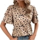 thumbnail image 1 of Camiseta de Cuello Redondo de Impresión de Verano de Manga Corta para las Mujeres, Top Casual para el Hogar Y el Uso Diario, 1 of 5