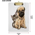 thumbnail image 3 of FMSHPON Funny Dachshund Dog Cat Kitten Clipboard Hardboard Wood Nursing Clip Board and Pull for Standard A4 Letter 13x9 inches, 3 of 8