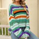 thumbnail image 2 of Gibobby Casual Suéter para Mujer, Suéter Ligero de Cuello Redondo Suéter para Mujer, para otoño e invierno(Verde,G), 2 of 5