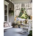 thumbnail image 4 of nqOlkjepod Outdoor Curtains for Patio Waterproof, Retro Sunflowers Outdoor Privacy Panels Grommet, Country Summer Spring Botanical Floral Blackout Outside Curtains for Porch 54"x108", 2 Panels, 4 of 8