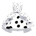 thumbnail image 2 of Odeerbi 2025 Christmas Dress Explosion Style Children's Clothing Girls Dress Polka Dot Retro Children Princess Dress Christmas Performance Dress White, 2 of 6
