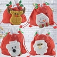 thumbnail image 3 of Injueey Bolsas con cordón de Navidad de dibujos animados, embalaje de regalo, muñeco de nieve de Navidad, decoración tridimensional, bolsa de Kits de decoración para fiestas Muñeco de nieve Injueey HA068770-01, 3 of 6