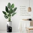 thumbnail image 3 of Artificial Tree in Contemporary Planter, Fake Bird of Paradise Silk Tree for Indoor and Outdoor Home Decoration - 67" Overall Tall (Plant Pot Plus Tree), 3 of 5