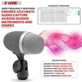thumbnail image 6 of Copper XLR Cardioid Snare/Tom Mic – 50Hz-14KHz Frequency, -53dB Sensitivity, Swivel Mount & Steel Mesh Grille for Live/Studio Drumming, 6 of 9