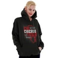 thumbnail image 3 of Chi Town Heart Of America Chicago Unisex Plus Fleece Graphic Hoodie Brisco Brands 2X, 3 of 5
