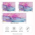 thumbnail image 4 of Haosy Satin Pillowcase for Hair and Skin Standard Cooling Silk Pillow Case with Envelope Closure Pink Purple Blue Marble 20"x26", 4 of 9
