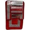 thumbnail image 2 of Damaris Diamond 15 Piece Bathroom Mats and Shower Curtain Set, Red, 2 of 2