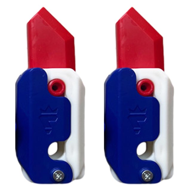 Juguete Zanahoria Antiestrés JShteea Impresión 3D Azul y Blanco 2 Uds.