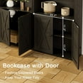 IRONCK Industrial Bookshelves and Bookcases with Doors 11.8in Depth