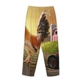 thumbnail image 5 of Daiia Country Farm Morning Rooster Women's Sleep Pant with Pockets and Drawstring,Pajama Pants-Large, 5 of 9