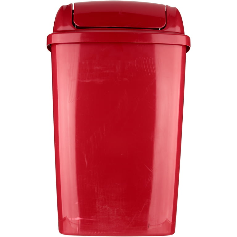 Hefty Touch-Lid 13.3-Gallon Trash Can, Multiple Colors 