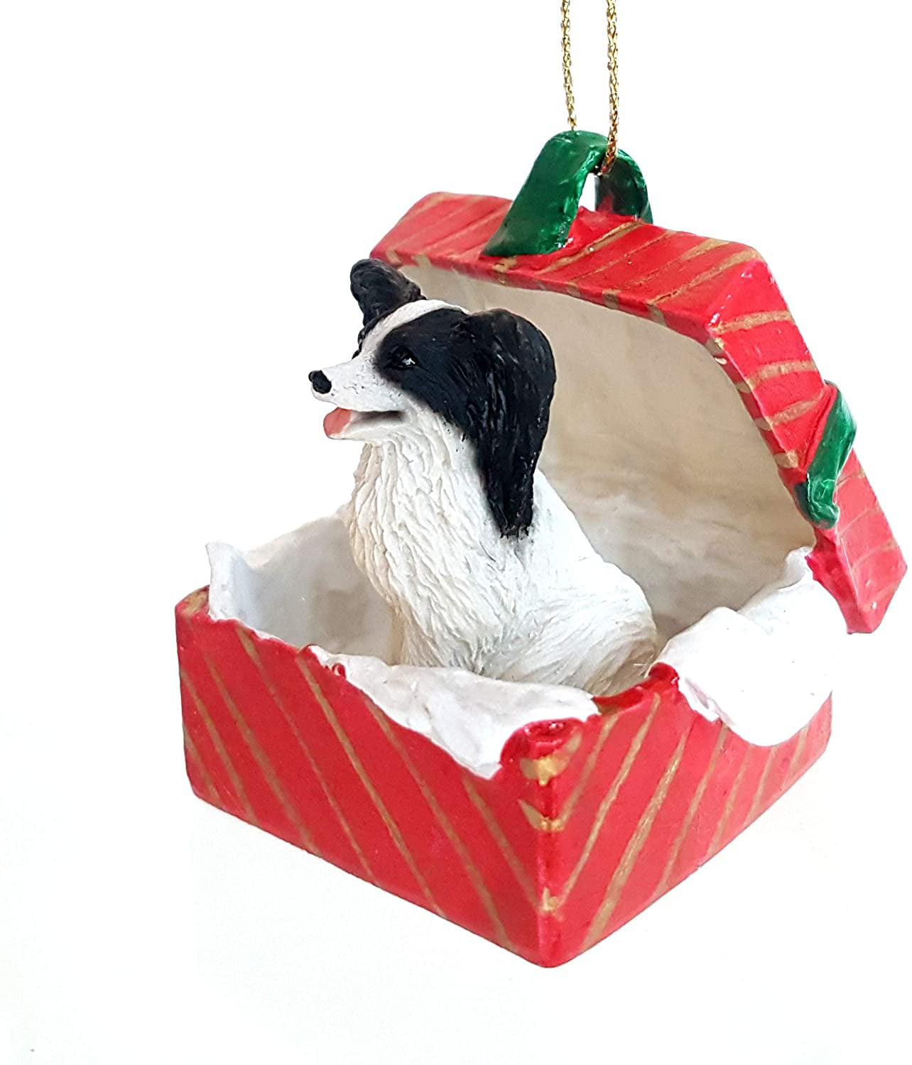 Conversation Concepts French Bulldog Fawn Gift Box Green Ornament