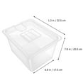 thumbnail image 2 of 1 Pc 6L Storage Case Storage Container Slow Cooker Container (Transparent), 2 of 6