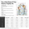 thumbnail image 4 of Yiaed Cute Gnome Bee Collects Honey Print Sun Shirts UPF 50+ Protection Hoodie Rash Guard Shirt UV Shirt Long Sleeve Fishing Outdoor Lightweightase-Large, 4 of 5