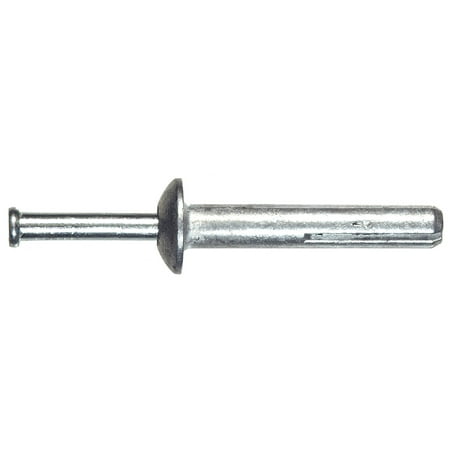 9405 Hammer Drive Anchor, 1/4 X 1-1/2-Inch, Light to medium duty nail drive anchors are used for through-fixture fastening into concrete, block or brick By The Hillman