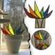 thumbnail image 5 of Adorno de jardín moderno: maceta de acrílico con mini agave y aloe vera, ideal para decorar interiores y exteriores, diseño versátil y duradero., 5 of 6