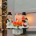 thumbnail image 3 of Christmas Gnome Snowman Campfire Flickering Night Light - Realistic Flickering Nightlight - 120V Plug-in Wall - Novelty Lighting for Indoor Party Decor Festival Gifts for Family, Friends, 3 of 5