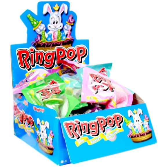 Ring Pop The Easter Collection (Blue Raspberry, Grape, Strawberry, Watermelon)