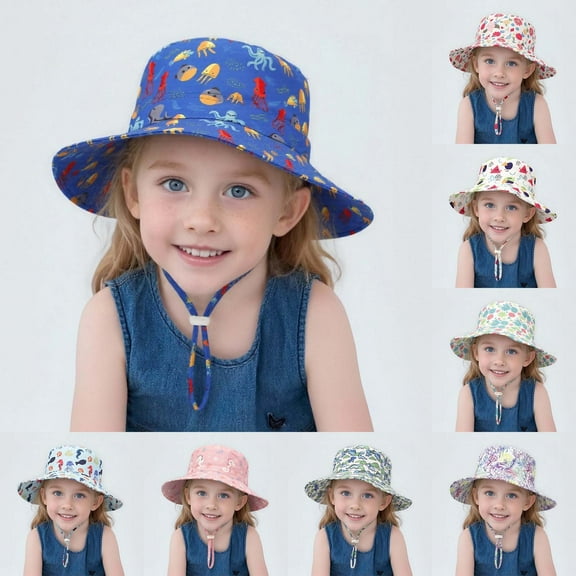 RTKFRFLM Kids Summer Sun Hat Breathable Beach Bucket Hat for Boys Girls Toddler Sun Protection Gear for Spring Summer Outdoor Holiday Daily Wear Hat Pink 2-6 Years