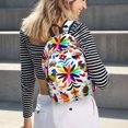 thumbnail image 2 of Easygd Mexican Bright Style Canvas Backpack: Stylish, Lightweight, and Versatile with Large Capacity and Adjustable Straps –, 2 of 7