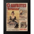thumbnail image 2 of Vintage Apple Collection 15x18 Black Modern Framed Museum Art Print Titled - Gaufrettes Normandes, 2 of 5