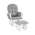 thumbnail image 3 of Suite Bebe Mason Glider & Ottoman, White Finish with Oyster Cushions, 3 of 5