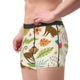 thumbnail image 4 of Disketp Monkeys In The Jungle Men'S Boxer Briefs,Soft And Breathable Cotton Underwear With Comfortflex Waistband, 4 of 8