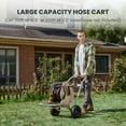 thumbnail image 5 of Giraffe Tools Stainless Steel Garden Water Hose Reel Cart with Wheels Heavy Duty, 5 of 9