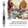 thumbnail image 3 of Fourche de Camping Portable, Fourche de Camping à Ressort Pliable avec Bouton, Outil Multifonctionnel pour Randonnée, Camping, 3 of 8
