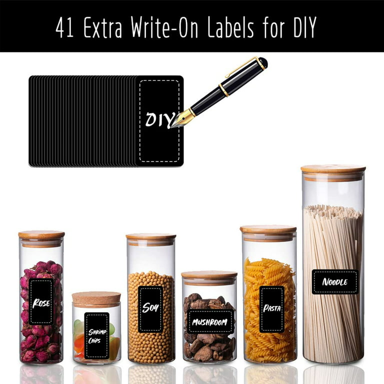 Kitchen Label Stickers Jar, Stickers Cans Spices Pen