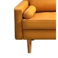 thumbnail image 5 of Uspridefurniture Partone 69.7'' Vegan Faux Leather Square Arm Sofa -Apricot, 5 of 5