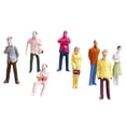 thumbnail image 4 of Seated Painted 1:150 Model Railway SITTING People Figures Gauge FAST P1Z5, 4 of 9