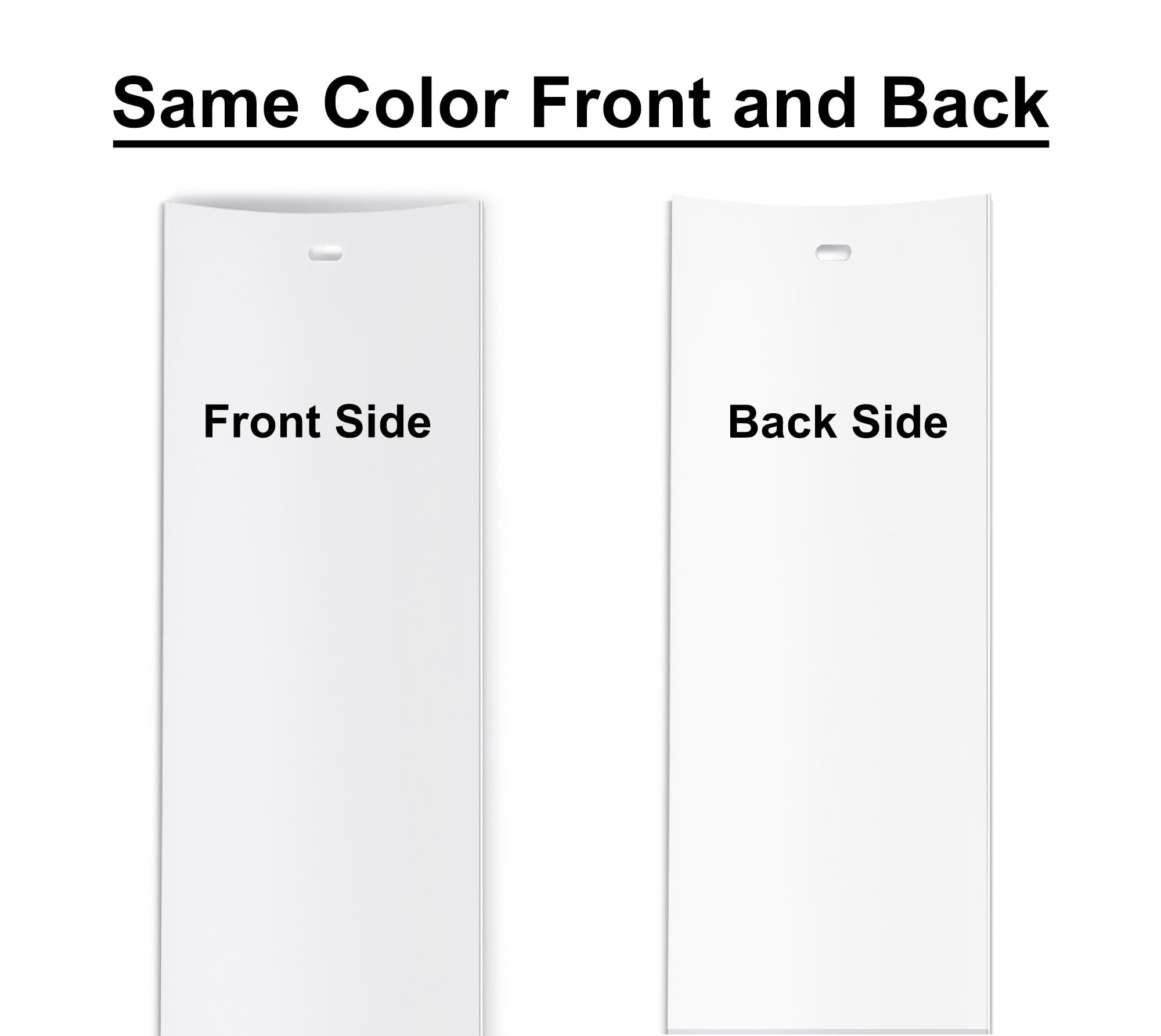 Vertical Blinds Replacement Slats Heavy Duty PVC Smooth Curved (White) You Pick Size and Quantity (82.5 Inches) (2 Pack)