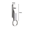 thumbnail image 4 of Kiskick Belt Key Clip Waist Car Keychain Belt Loop Keychain Clip Double Side Quick Release Anti-lost Anti-slip Stainless Key Holder with Detachable Key Ring, 4 of 8
