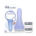 thumbnail image 1 of Schick Intuition Manual Razor Set for Mixed Skin: 1 Handle + 2 Replacement Cartridges with Large Soap Head, 4-Layer Blades for Smooth, Comfortable Shaving – Portable, Versatile for Men & Women,, 1 of 6