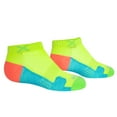 thumbnail image 3 of Odd Sox – Basix Neon Yellow Green Blue Orange Ankle Socks – Medium Unisex Size – Cushioned Cotton, 3 of 6