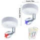 thumbnail image 3 of Pack de 2 Luces de Pared de 360° para Interiores con Control Remoto | Luz Ambiental Rgb con 13 Colores | Funciona con Pilas | 3 Modos de Iluminación | Temporizador | Montaje Adhesivo para Pasillos, D, 3 of 6
