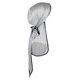thumbnail image 5 of Sombrero de turbante de bandana de cola larga para mujer para hombre Headwear Chemo Wrap cubierta de pérdida de cabello Plata Salvador Gorra de cola larga, 5 of 8