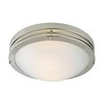thumbnail image 1 of Design House 503284 Alabaster 2-Light Ceiling Mount, Satin Nickel Finish, 1 of 4