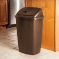 thumbnail image 3 of Sterilite 13.2 Gal./50 L SwingTop Wastebasket, Bronze, 3 of 4