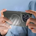 thumbnail image 2 of for IPhone 15 Promax$ Frosted Skin Honeycomb Cooling Magnetic Stand~ J9R7, 2 of 8