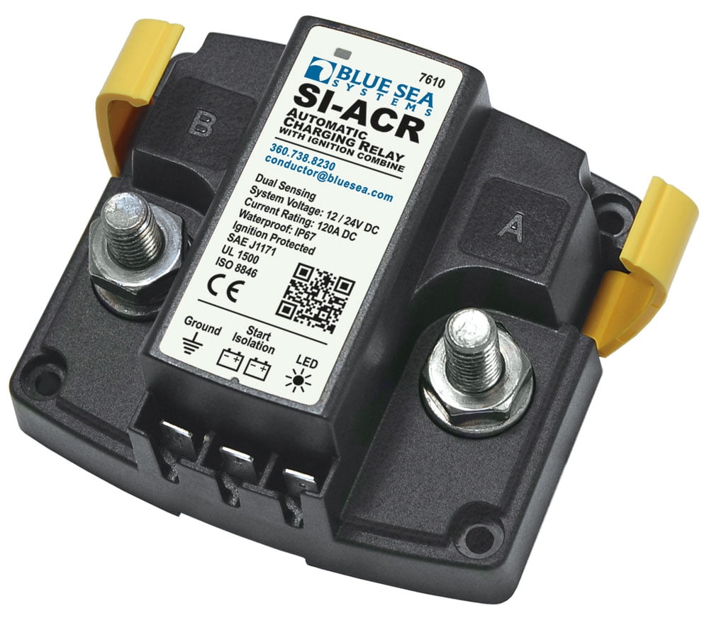 Blue Sea Systems SI-ACR Automatc Charging Relay, 12/24V DC/120A