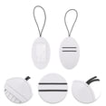 thumbnail image 3 of Unique Bargains 1 Pc Oval Elastic Cord Luggage Tag for Travelling White Polyurethane, 3 of 5