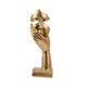 thumbnail image 5 of Estatua de arte facial para mujer, estatua coleccionable, figura de resina creativa Simple, artesanía para repisa de chimenea, escritorio, Dorado Soledad Escultura Dama Pensadora, 5 of 10