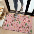 thumbnail image 2 of Pink Christmas Santa Pattern Door Rugs,Washable Non Slip Door Mats Indoor,Decorative Door Mats,Entry Mat Indoor for Entrance,Bedroom,Kitchen,Bathroom,20"x32", 2 of 6