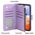 thumbnail image 2 of Zipper Wallet Cell Phone Case For Samsung Galaxy A10 A10S A10e A11 A12 A13 A14 A20 A30 A20S A20e A21 A21S A22 A22S A23 A24 5G 4G A01S A04S A 11 12 13 14 20e 14A 23A A135G A145G SM-A146U A136U A236V Fl, 2 of 5
